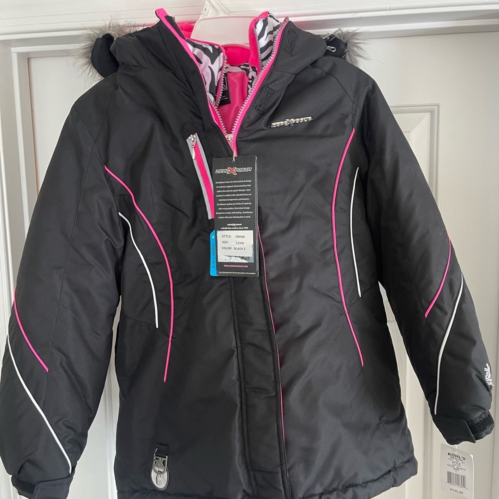 ZeroXposur Girls 3-in-1 Winter Coat – Size L (14) – NWT
